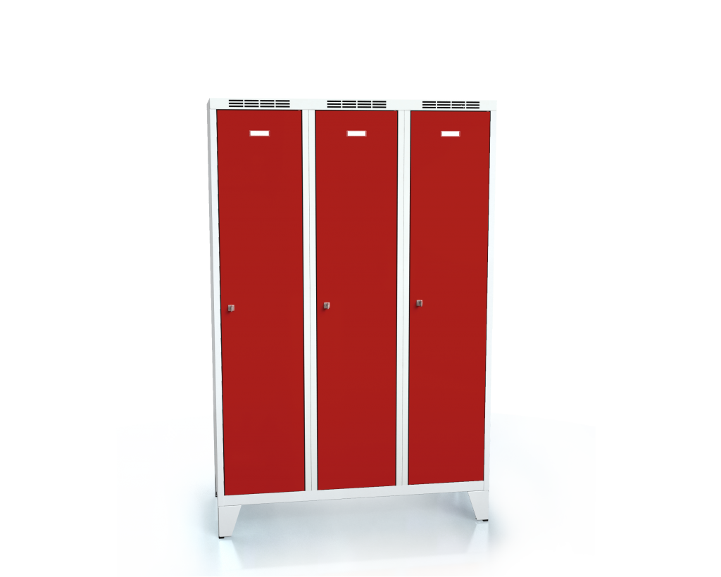 Cloakroom locker reduced height ALDUR 1 with feet 1620 x 1050 x 500